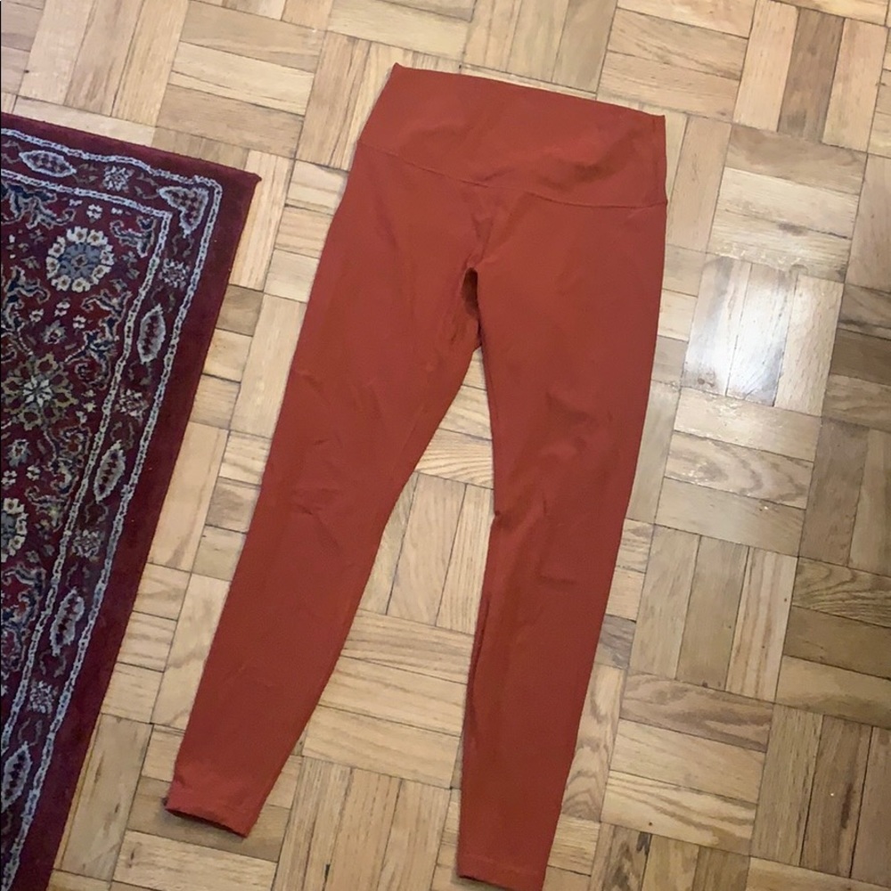 Stunning burnt orange red lululemon leggings